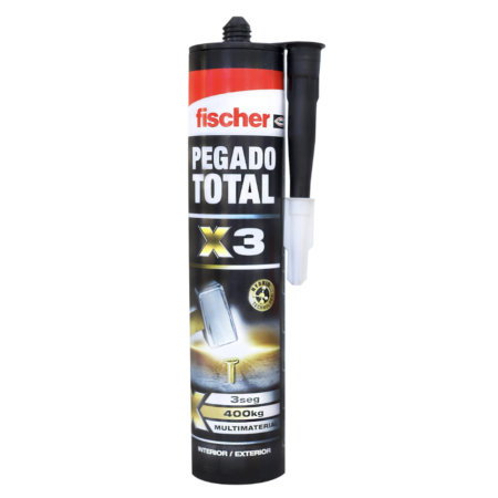 fischer adhesivos de montaje extrafuerte y agarre inmediato, Blanco, 290 ml